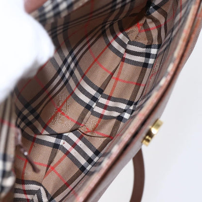 Burberry Vintage Shoulder Bag Leather, BROWN, LEATHER, Shoulder bag