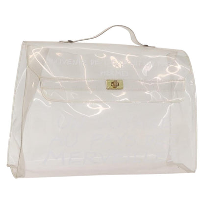 Hermes Kelly Handbag Vinyl, Clear, Plastic, Handbag