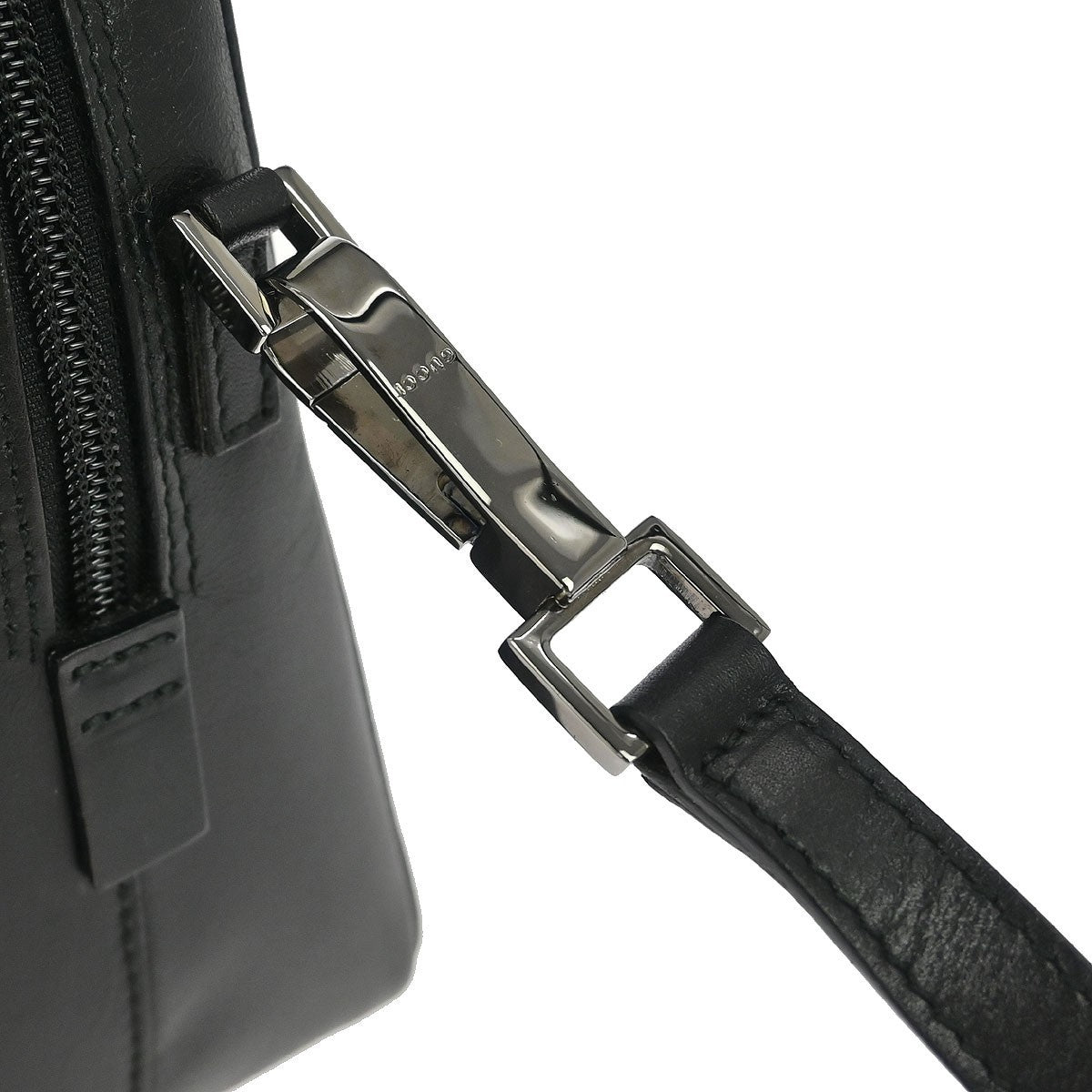 Gucci Convertible Briefcase Leather, BLACK, LEATHER, Briefcase