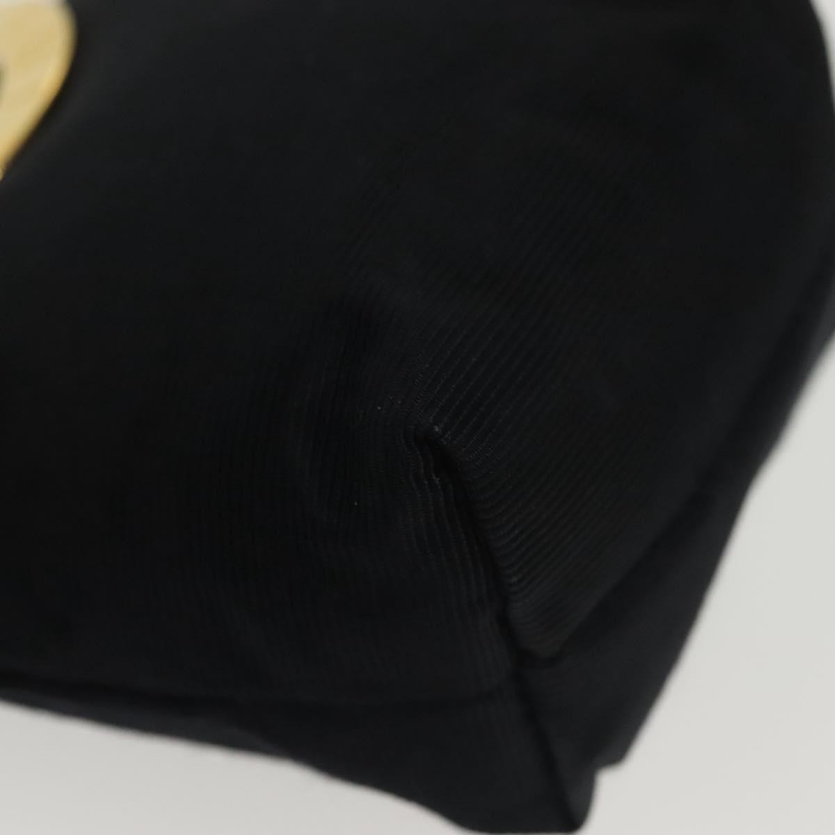 Celine Circle Logo Pouch Canvas, BLACK, CANVAS, Clutche & pouche