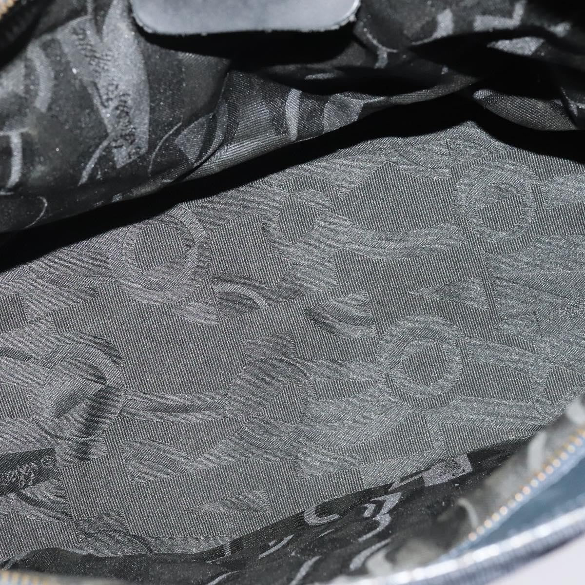 Salvatore Ferragamo Vala Shoulder Bag Canvas, NAVY, CANVAS, Shoulder bag