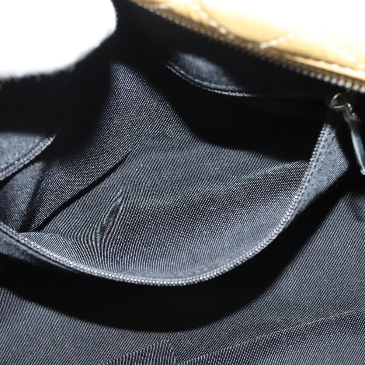 Chanel Camera Case Bag Woven Stitch Patent, BEIGE, PATENT_LEATHER, Crossbody bag