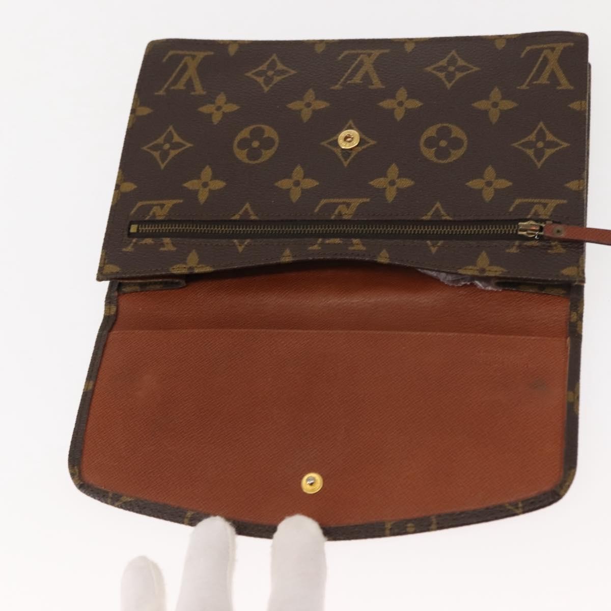 Louis Vuitton Pochette Rabat Monogram Canvas, BROWN, CANVAS, Clutche & pouche
