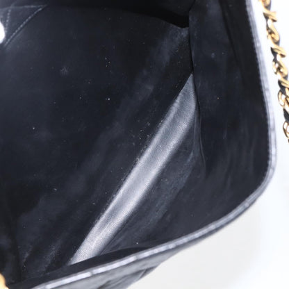 Chanel Vintage Shopping Tote Quilted Lambskin, BLACK, LEATHER, Tote bag