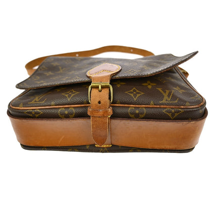 Louis Vuitton Cartouchiere Handbag Monogram Canvas, BROWN, CANVAS, Shoulder bag