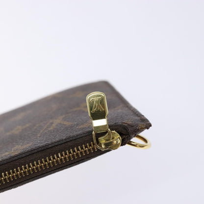 Louis Vuitton Neverfull Pochette Monogram Canvas, BROWN, CANVAS, Tote bag