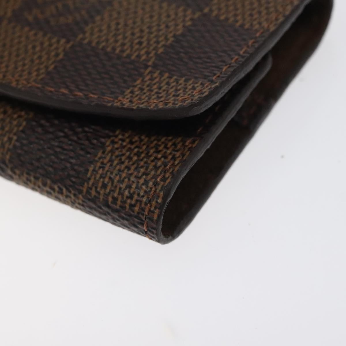 Louis Vuitton Cufflinks Case Damier, BROWN, CANVAS, Jewelry set