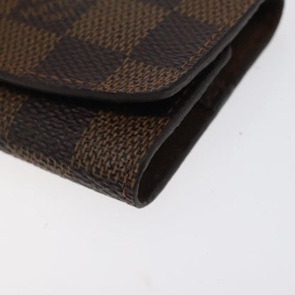 Louis Vuitton Cufflinks Case Damier, BROWN, CANVAS, Jewelry set
