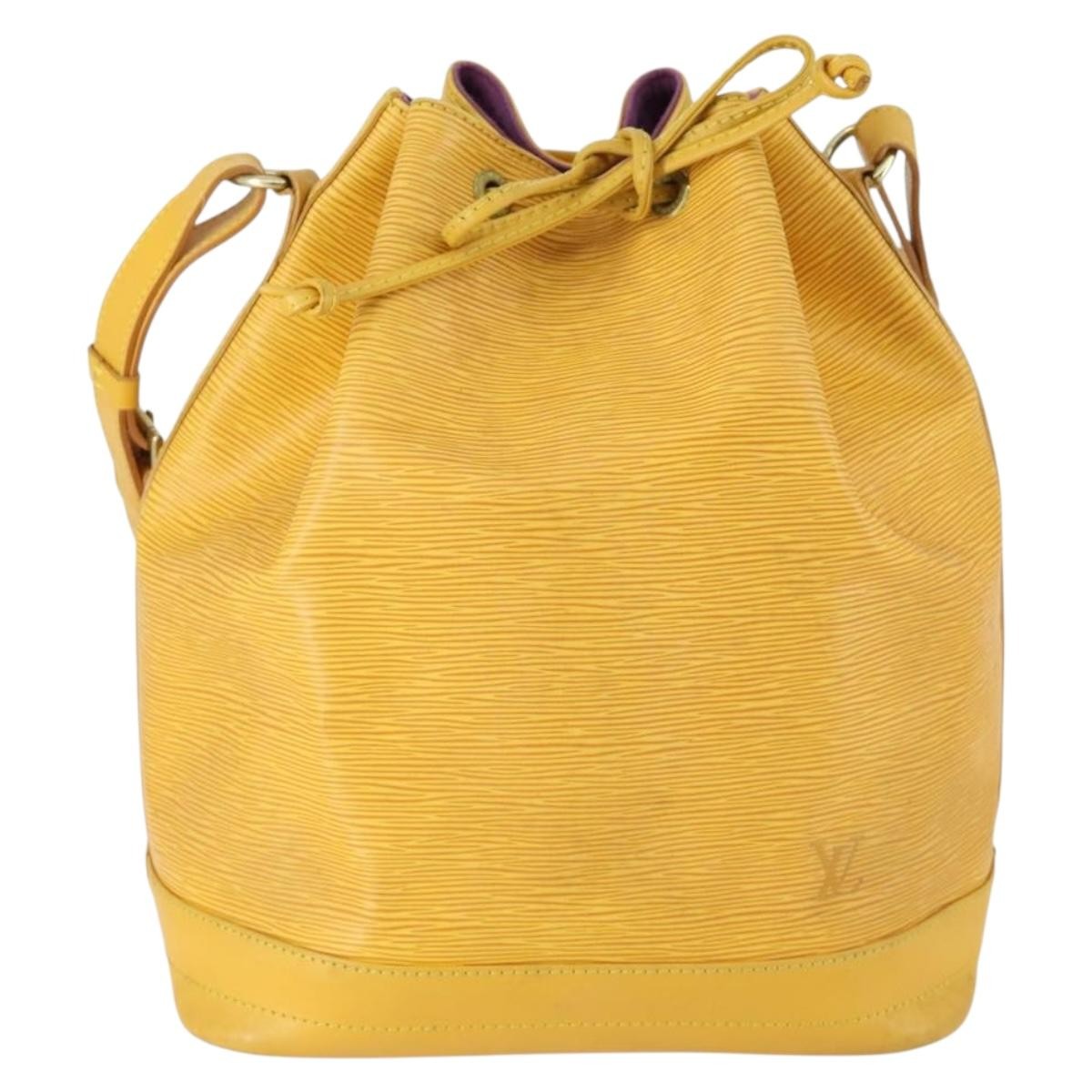 Louis Vuitton Noe Handbag Epi leather, YELLOW, LEATHER, Shoulder bag
