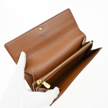 Louis Vuitton Vintage Sarah Wallet Monogram Canvas, BROWN, LEATHER, Wallets