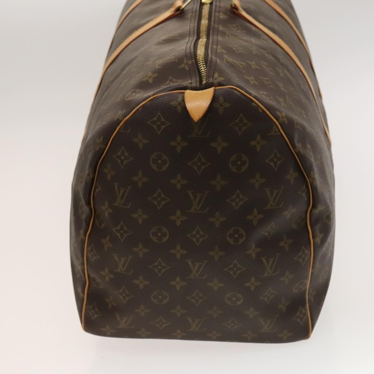 Louis Vuitton Keepall Bag Monogram Canvas, BROWN, CANVAS, Travel bag