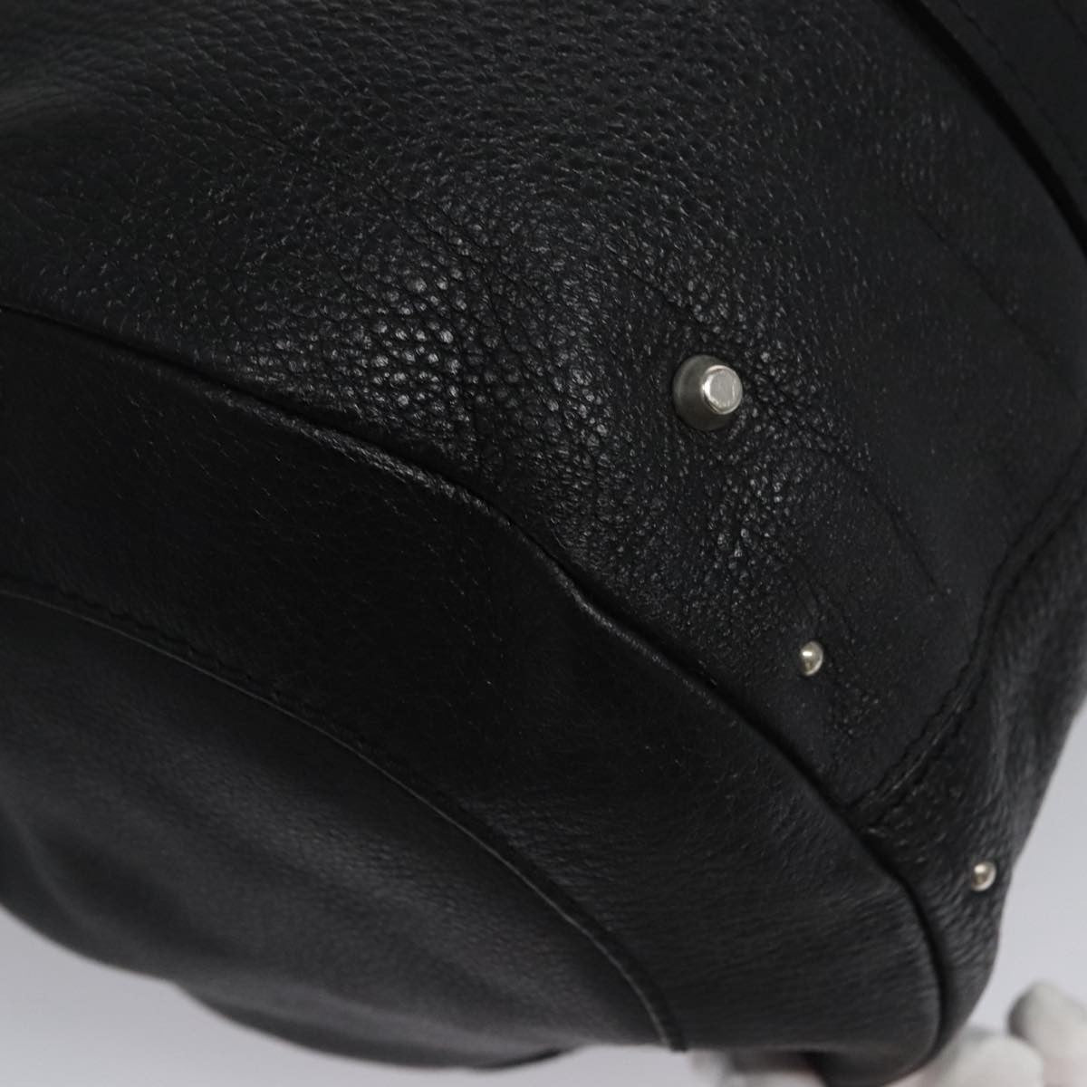 Chloe Paddington Lock Satchel Leather, BLACK, LEATHER, Handbag