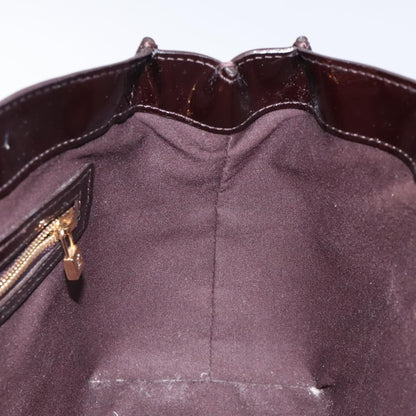 Louis Vuitton Wilshire Handbag Monogram Vernis, BURGUNDY, PATENT_LEATHER, Handbag