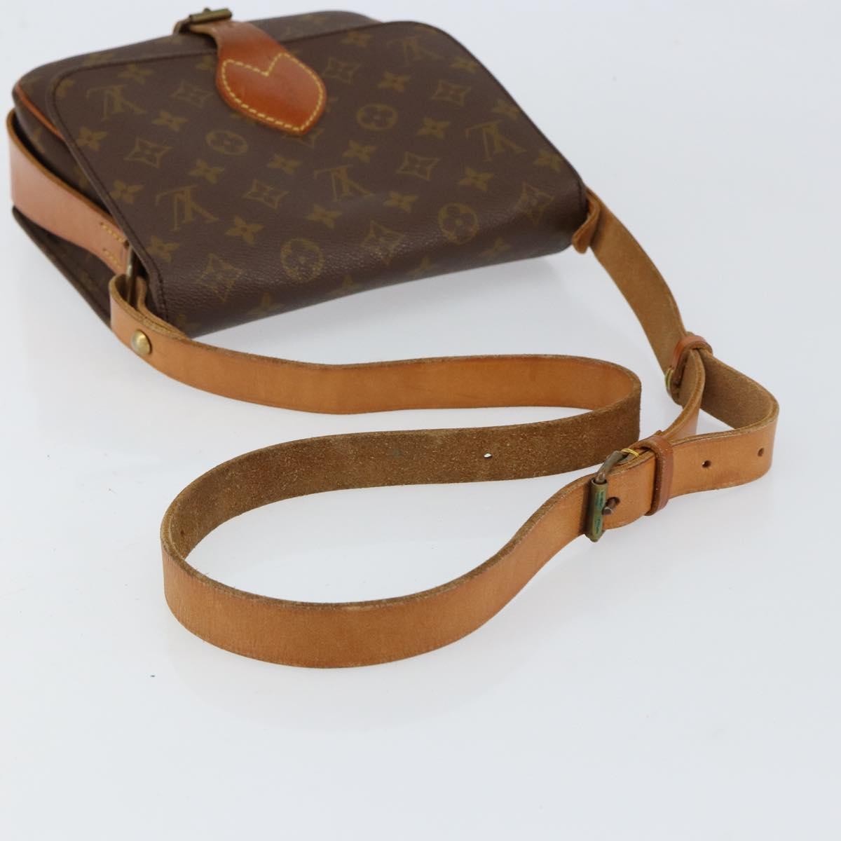 Louis Vuitton Cartouchiere Handbag Monogram Canvas, BROWN, CANVAS, Shoulder bag