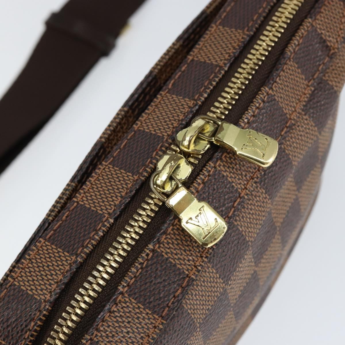 Louis Vuitton Geronimos Waist Bag Damier, BROWN, CANVAS, Clutche & pouche