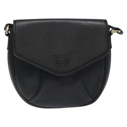 Burberry Flap Shoulder Bag Leather, BLACK, LEATHER, Shoulder bag