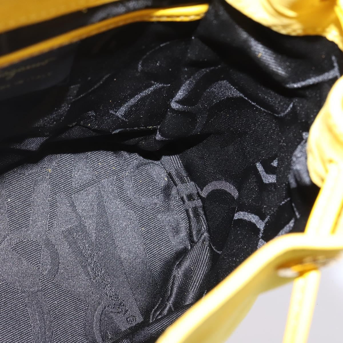 Salvatore Ferragamo Gancini Backpack Suede, YELLOW, SUEDE, Backpack