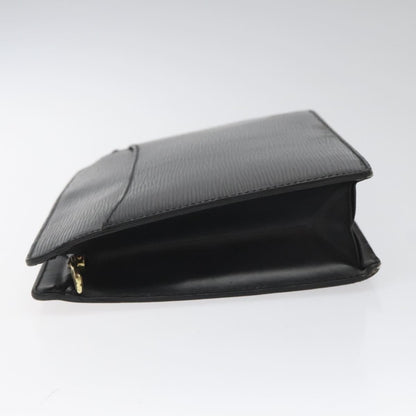Louis Vuitton Pochette Homme Epi Leather, BLACK, LEATHER, Clutche & pouche