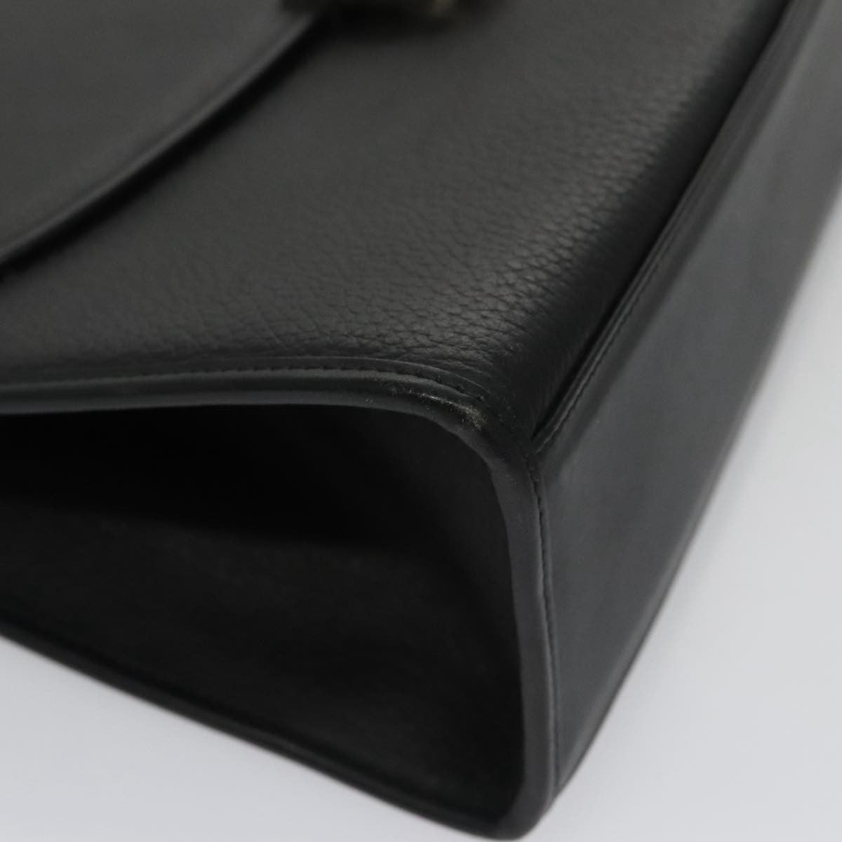 Burberry Vintage Handbag Leather, BLACK, LEATHER, Handbag