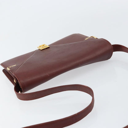 cartier Must de Cartier Shoulder Bag Leather, BURGUNDY, LEATHER, Shoulder bag