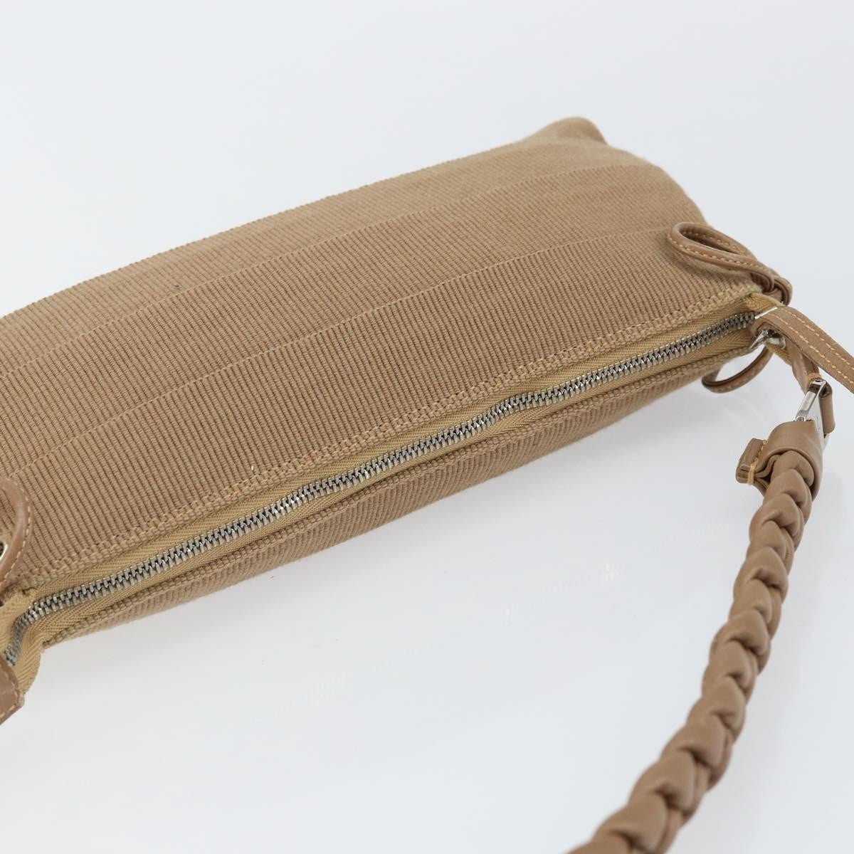 Salvatore Ferragamo Vala Shoulder Bag Nylon, BEIGE, NYLON, Shoulder bag