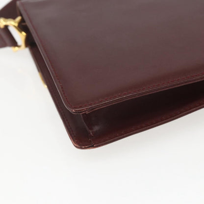 cartier Must de Cartier Shoulder Bag Leather, BURGUNDY, LEATHER, Shoulder bag