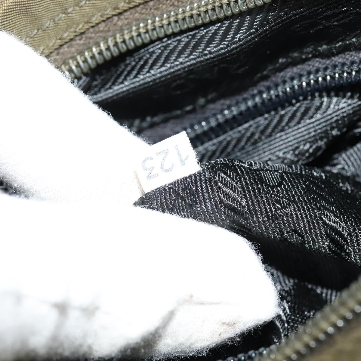 Prada Buckle Messenger Bag Tessuto, KHAKI, NYLON, Shoulder bag