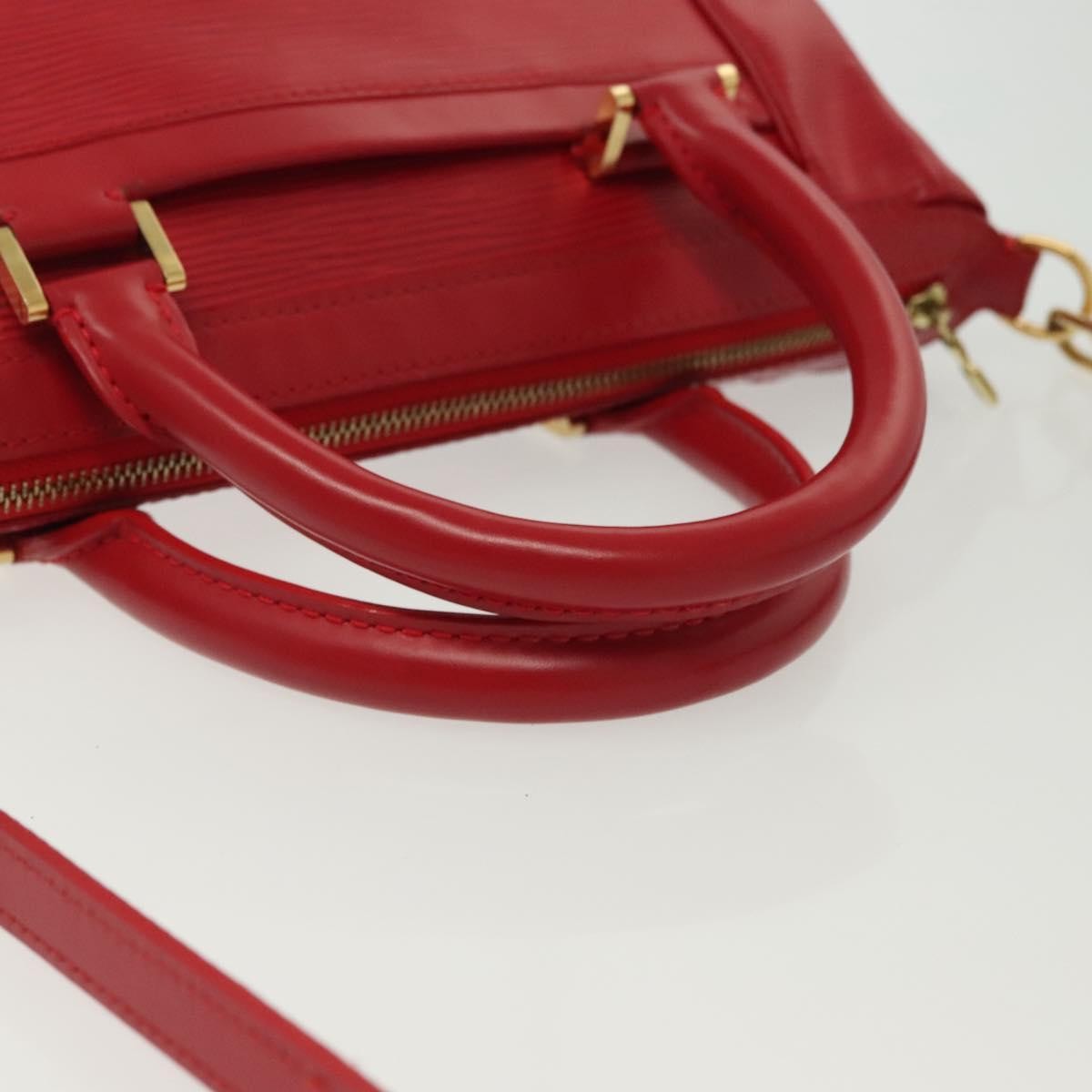 Louis Vuitton Danura Handbag Epi, RED, LEATHER, Handbag