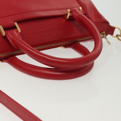 Louis Vuitton Danura Handbag Epi, RED, LEATHER, Handbag
