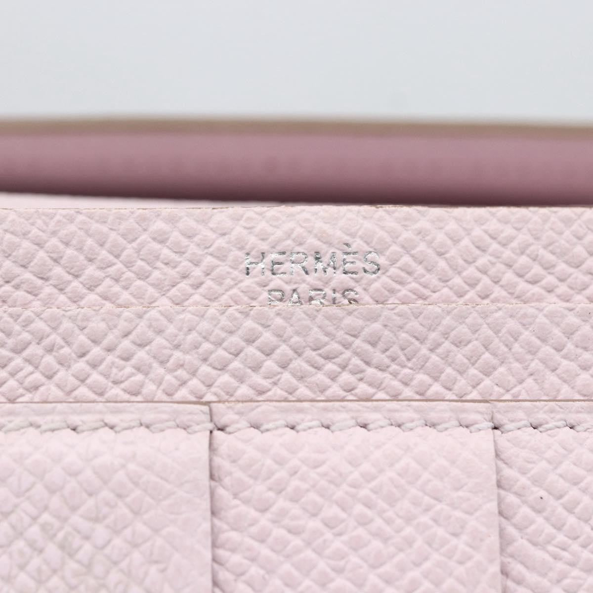 Hermes Bearn Wallet Epsom, PINK, LEATHER, Wallets