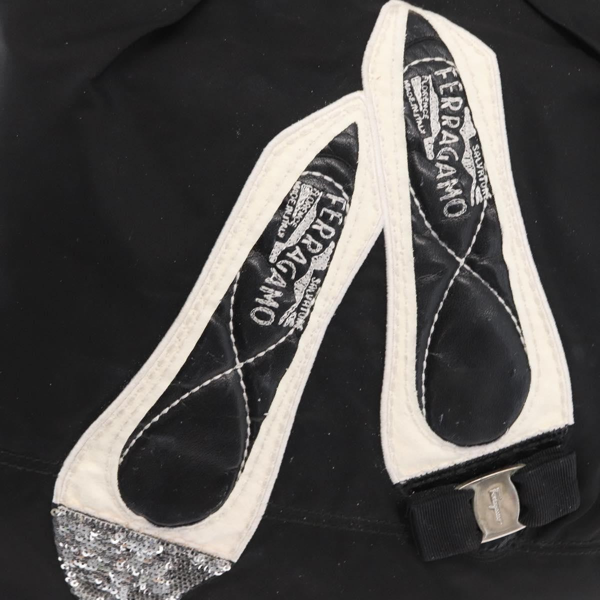 Salvatore Ferragamo Vala tote Nylon, BLACK, NYLON, Tote bag