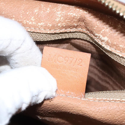 Celine Macadam Handbag Macadam with leather, BROWN, CANVAS, Handbag