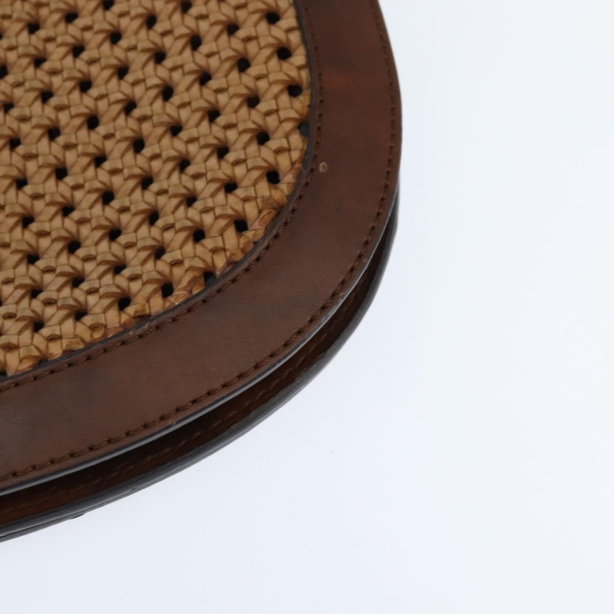 Stella McCartney Flap Shoulder Bag Polyester, BROWN, POLYESTER, Shoulder bag