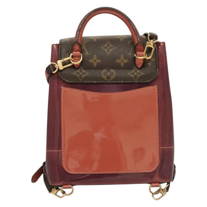 Louis Vuitton Hot Springs Backpack Vernis with Monogram Canvas, PINK, PATENT_LEATHER, Backpack