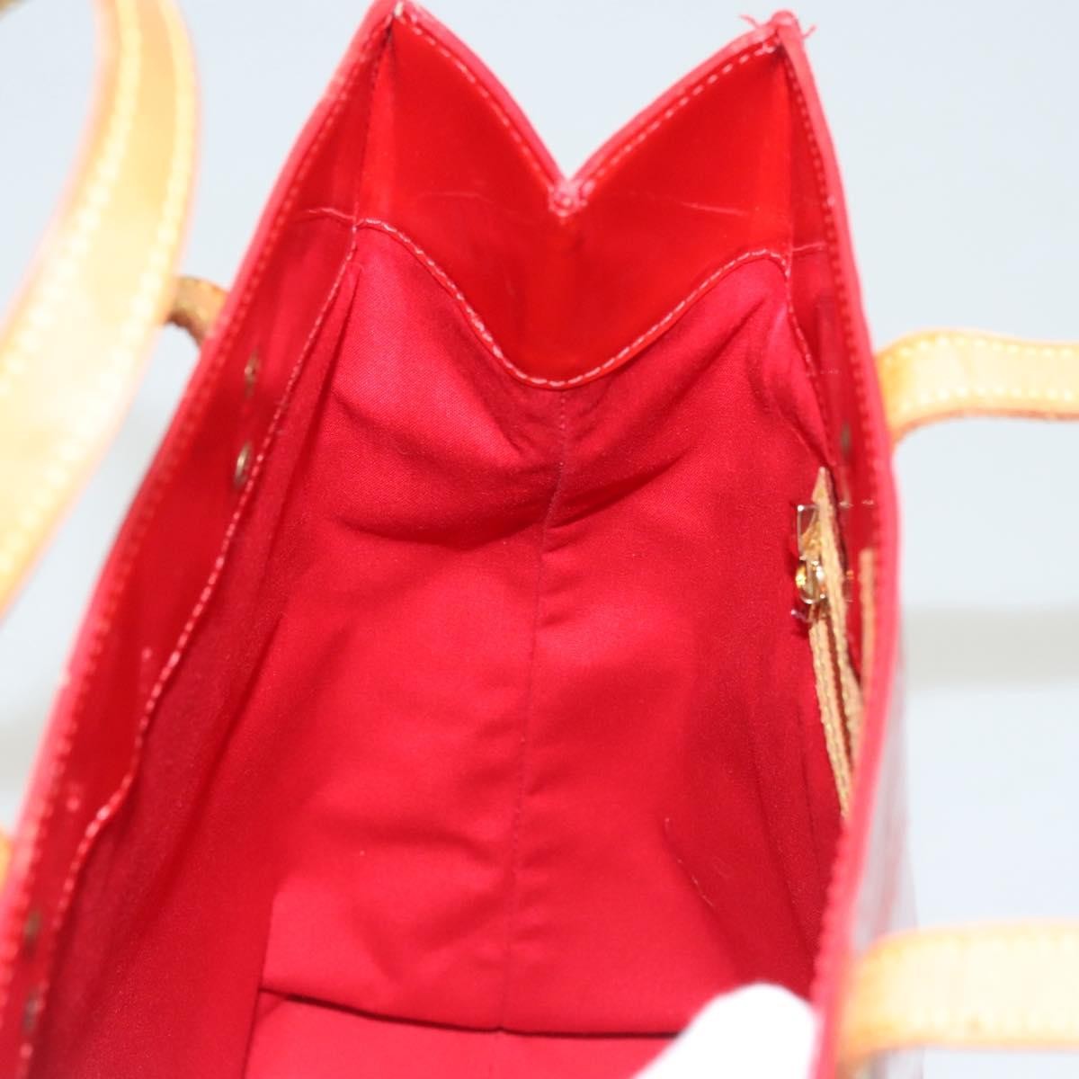 Louis Vuitton Reade Handbag Monogram Vernis, RED, PATENT_LEATHER, Handbag