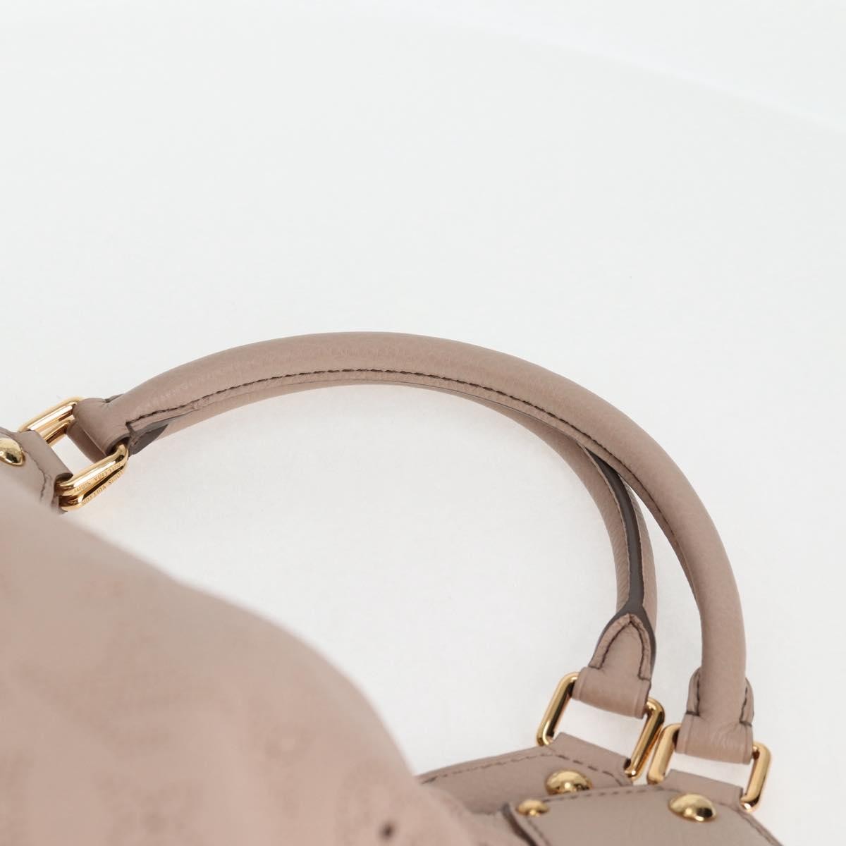 Louis Vuitton XL Hobo Mahina Leather, BEIGE, LEATHER, Tote bag