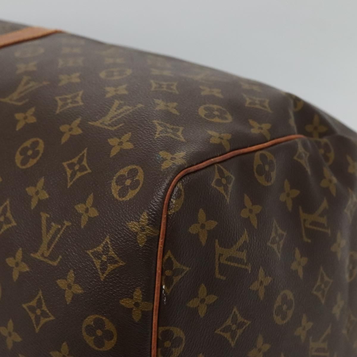 Louis Vuitton Keepall Bag Monogram Canvas, BROWN, CANVAS, Travel bag