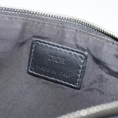 Christian Dior Diorama Clutch Satin, Navy, Canvas, Clutch