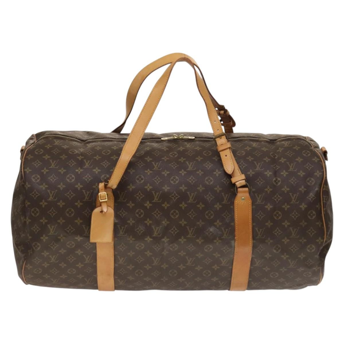 Louis Vuitton Sac Polochon Handbag Monogram Canvas, BROWN, CANVAS, Travel bag