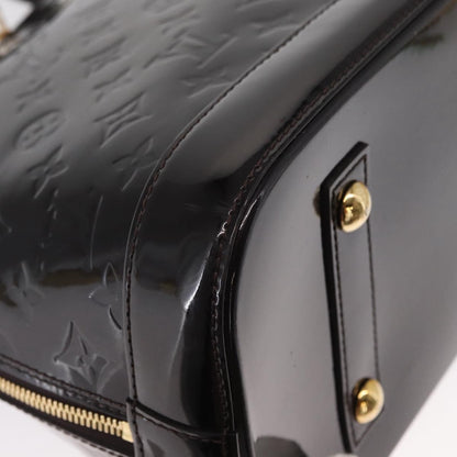 Louis Vuitton Alma Handbag Monogram Vernis, BURGUNDY, PATENT_LEATHER, Handbag