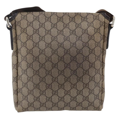 Gucci Flap Messenger GG Coated Canvas, BEIGE, CANVAS, Shoulder bag