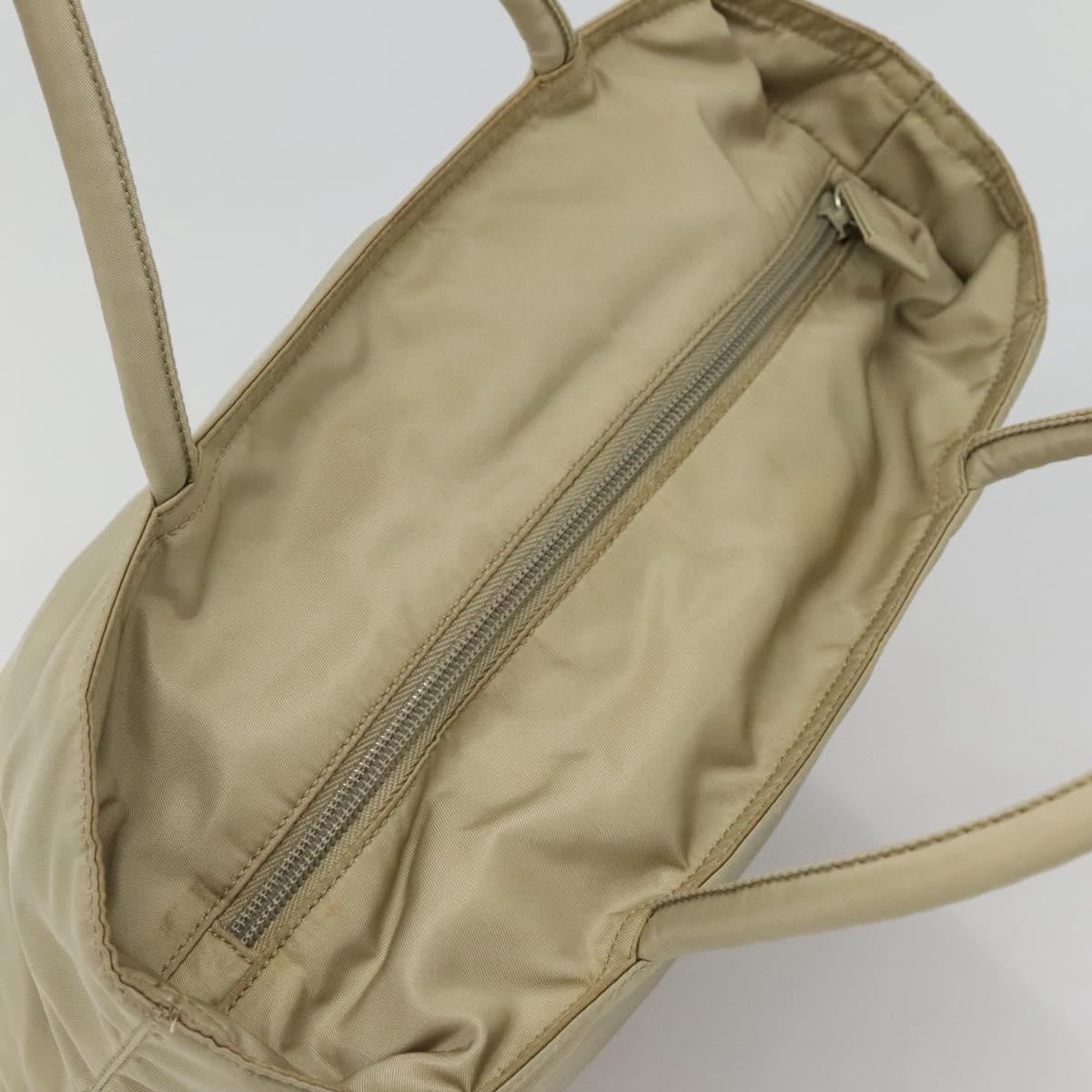 Prada Vintage Zip Tote Tessuto, BEIGE, NYLON, Tote bag