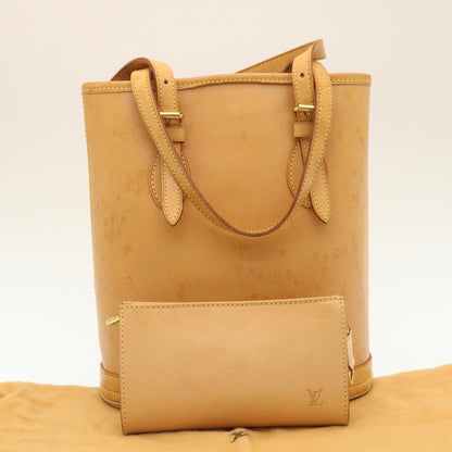 Louis Vuitton Marais Bucket Bag Nomade Leather, BEIGE, LEATHER, Handbag