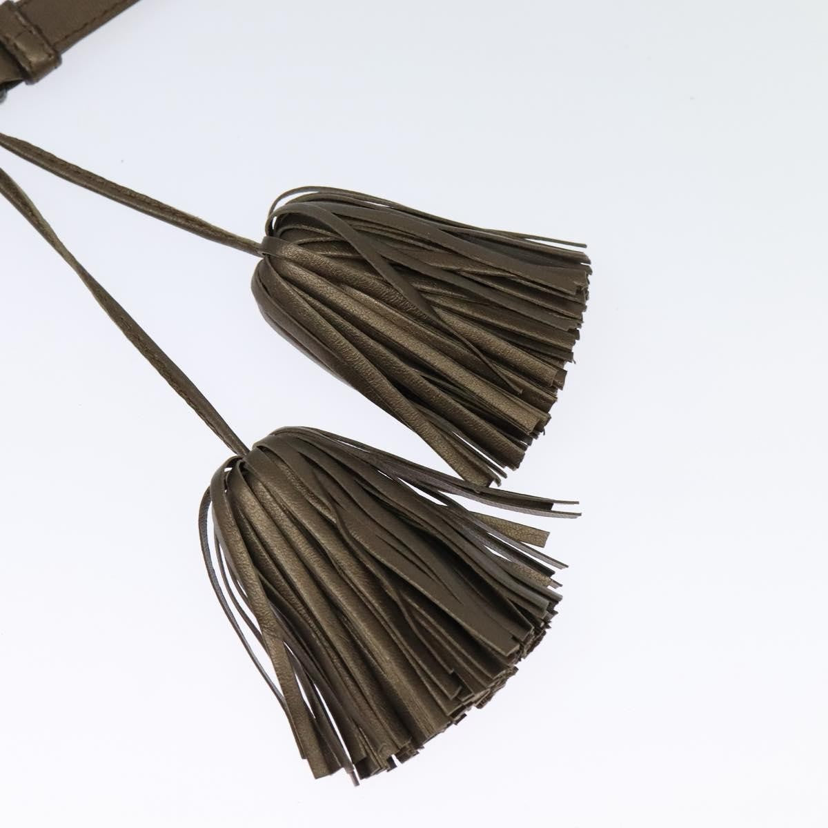 Loewe Anagram Shoulder Bag Leather, METALLIC, LEATHER, Shoulder bag