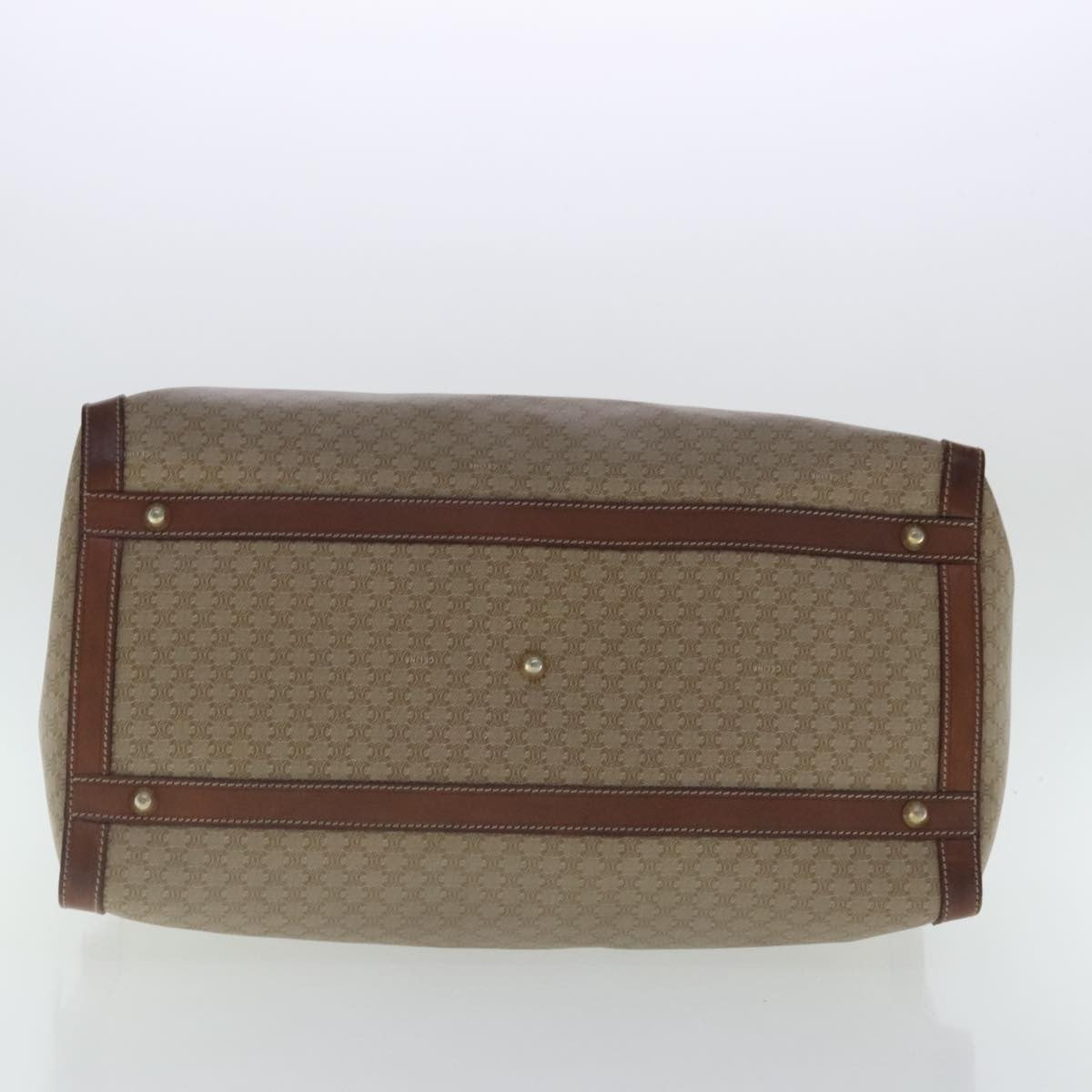 Celine Vintage Macadam Boston bag Canvas, BEIGE, CANVAS, Travel bag