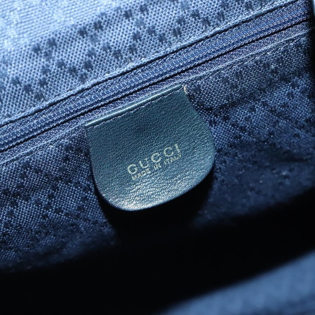 Gucci Vintage Bamboo Backpack Leather, BLACK, LEATHER, Backpack