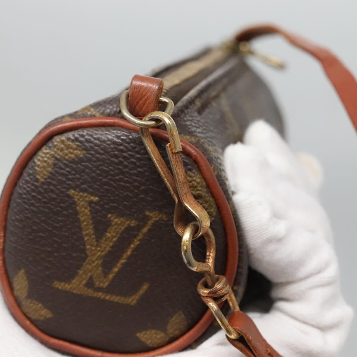 Louis Vuitton Papillon Pochette Monogram Canvas, BROWN, CANVAS, Handbag