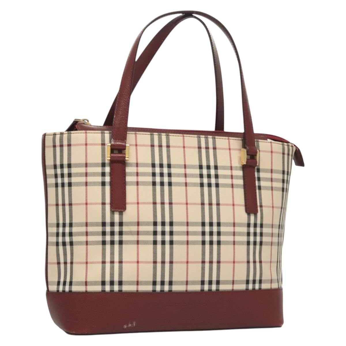 Burberry Nova Check Tote canvas check pattern, BEIGE, CANVAS, Tote bag