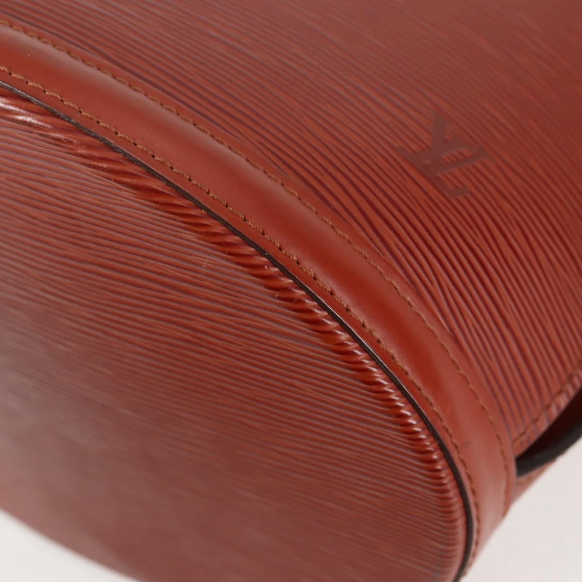 Louis Vuitton Cluny Shoulder Bag Epi Leather, BROWN, LEATHER, Shoulder bag