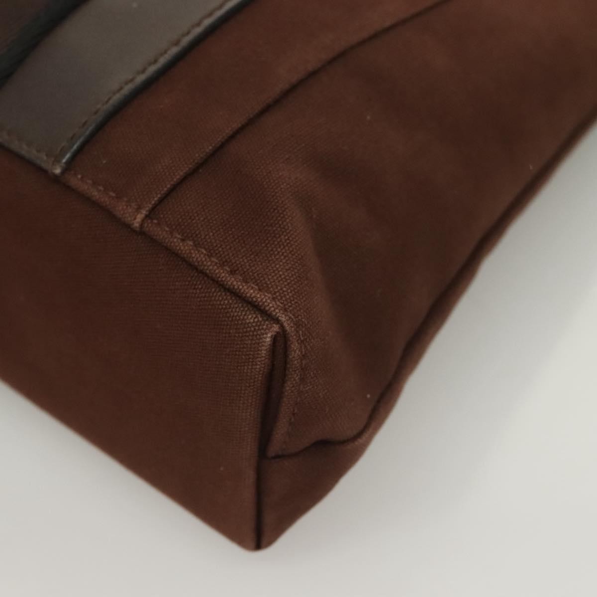 Hermes Troca Horizontal Tote Canvas, BROWN, CANVAS, Tote bag